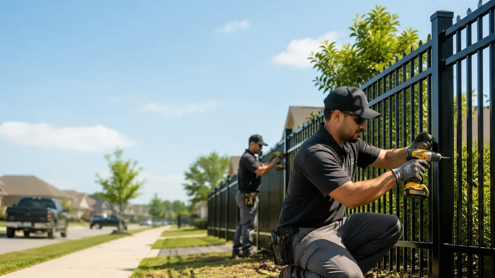 Metal Fence Installation in Bellevue, TX